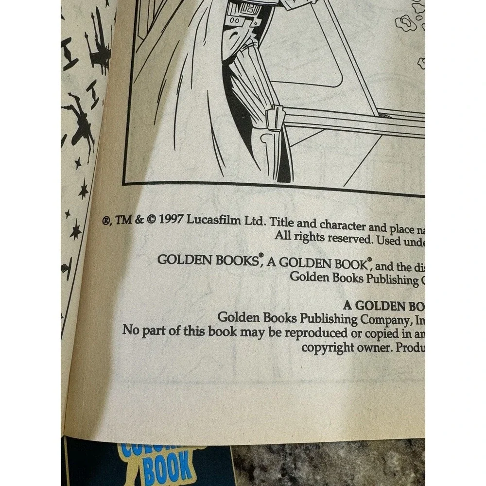 Vintage‎ Star Wars Activity And Coloring Books Lot 1997 Lot Of 3 Unused Books